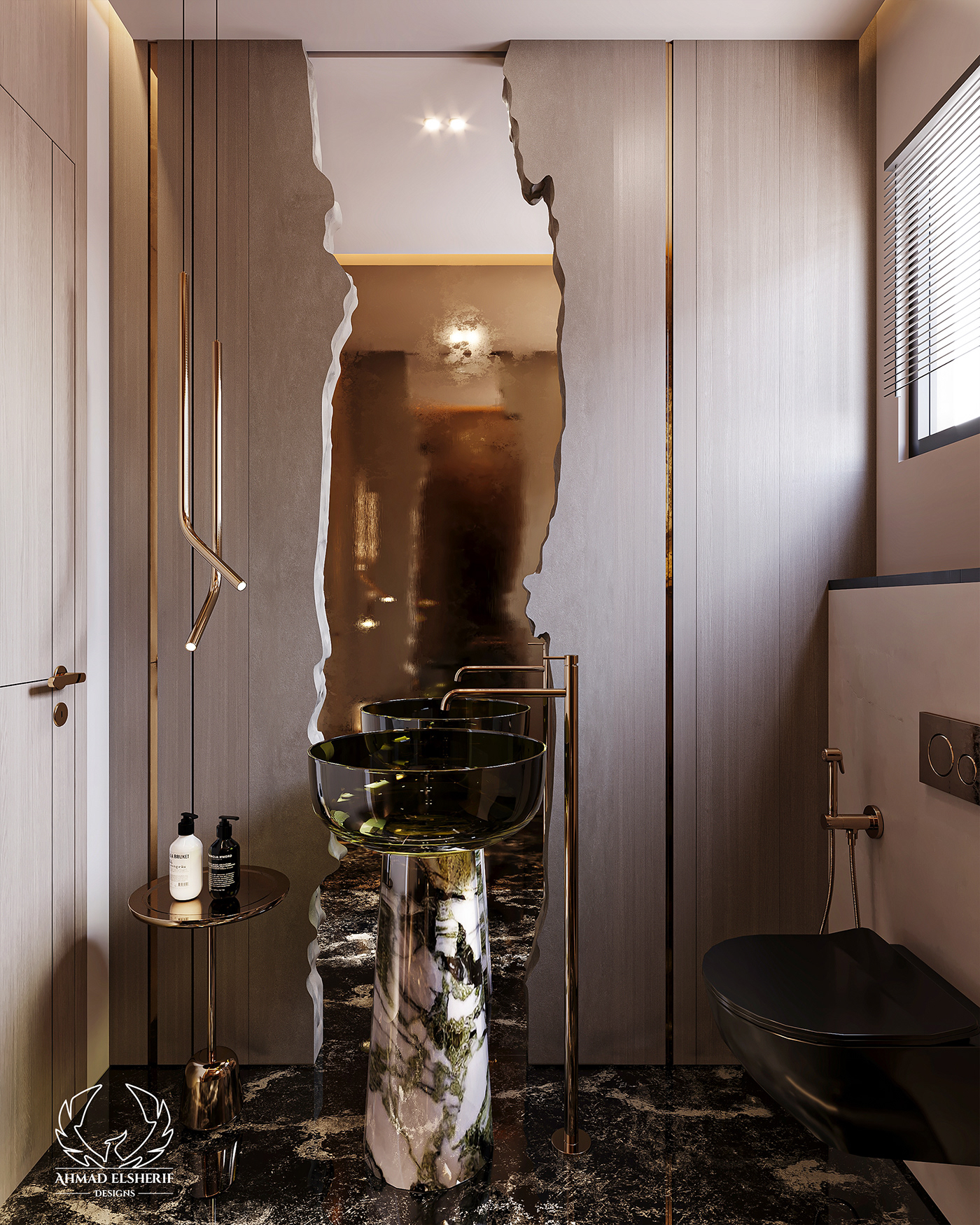 indoor Sink interior design  Render 3D visualization corona architecture archviz