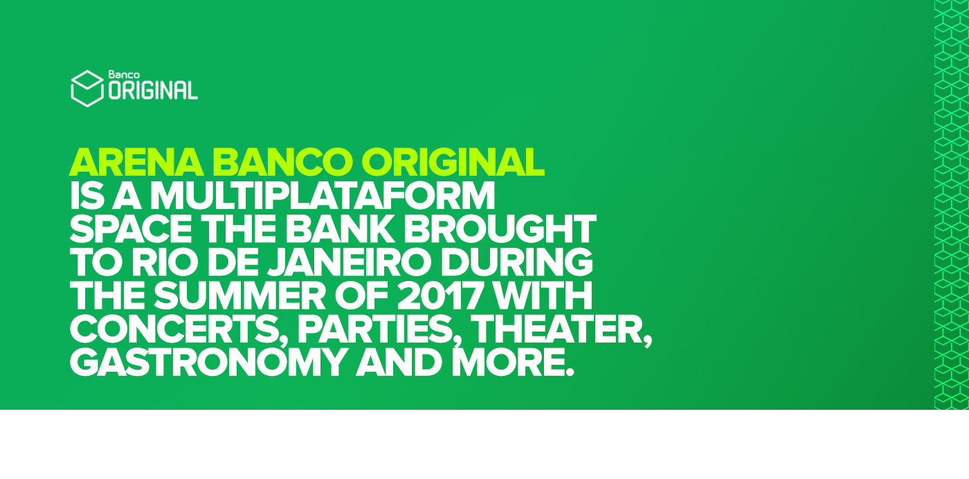 banco Original summer verão ativação activation guerrilha Experience Stand Stage