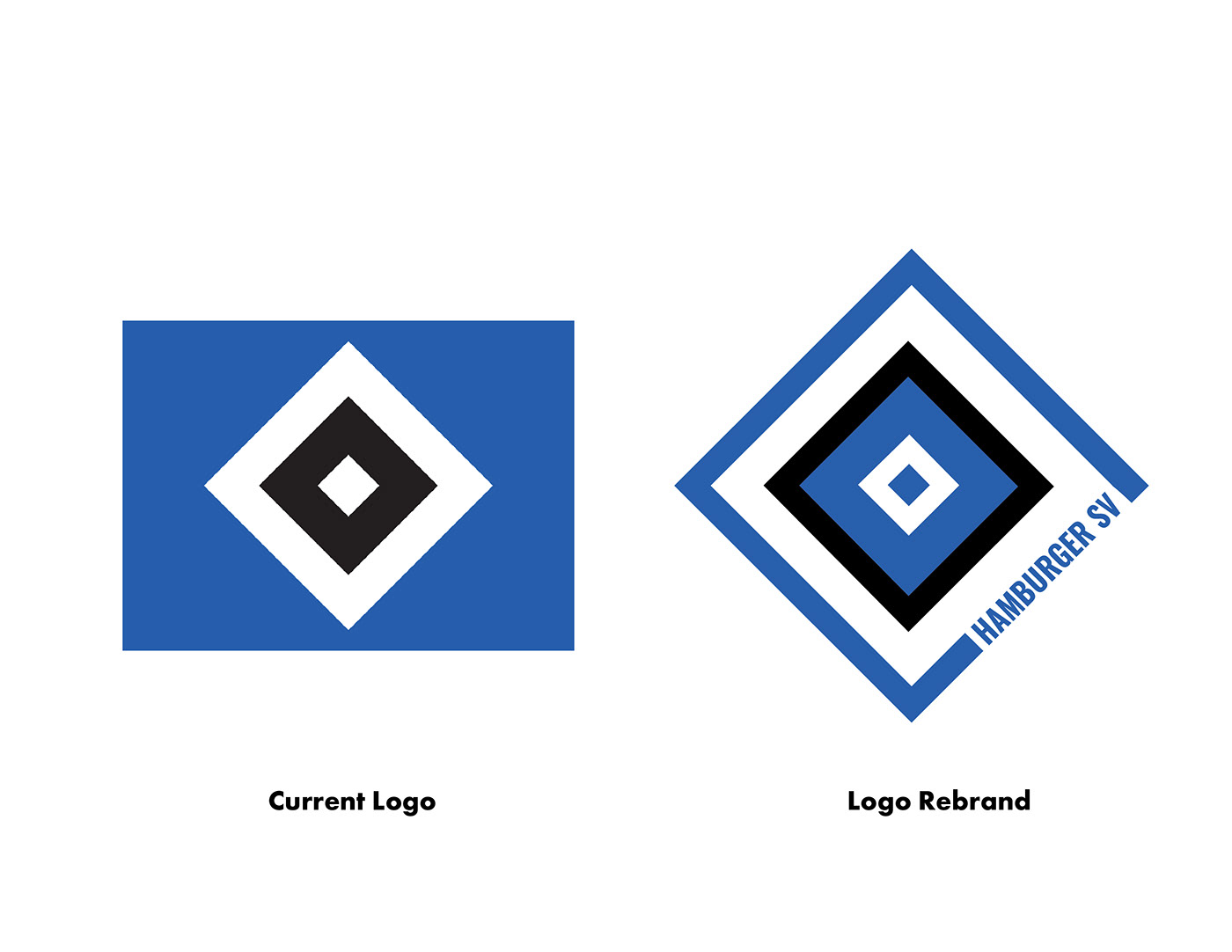 branding  bundesliga football hamburger Hamburger SV logo rebranding redesign soccer sv