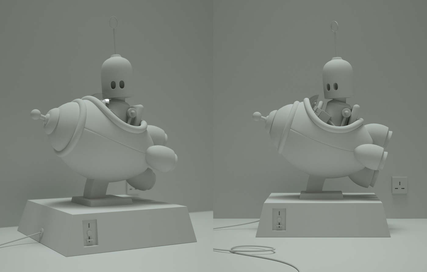 ILLUSTRATION  robot 3D CGI Character design substance painter lima peru