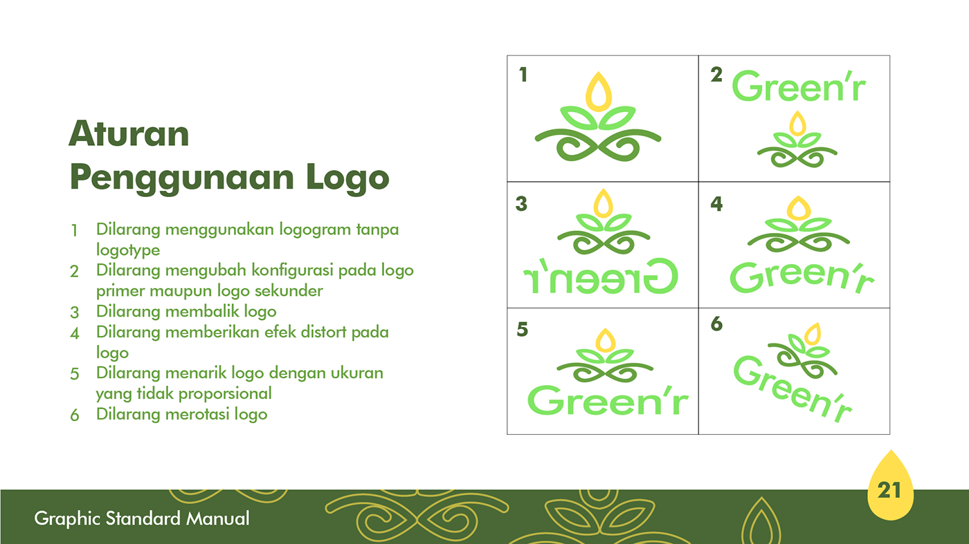 Graphic Standard Manual brand identity visual identity logo guidelines nature logo agriculture logo