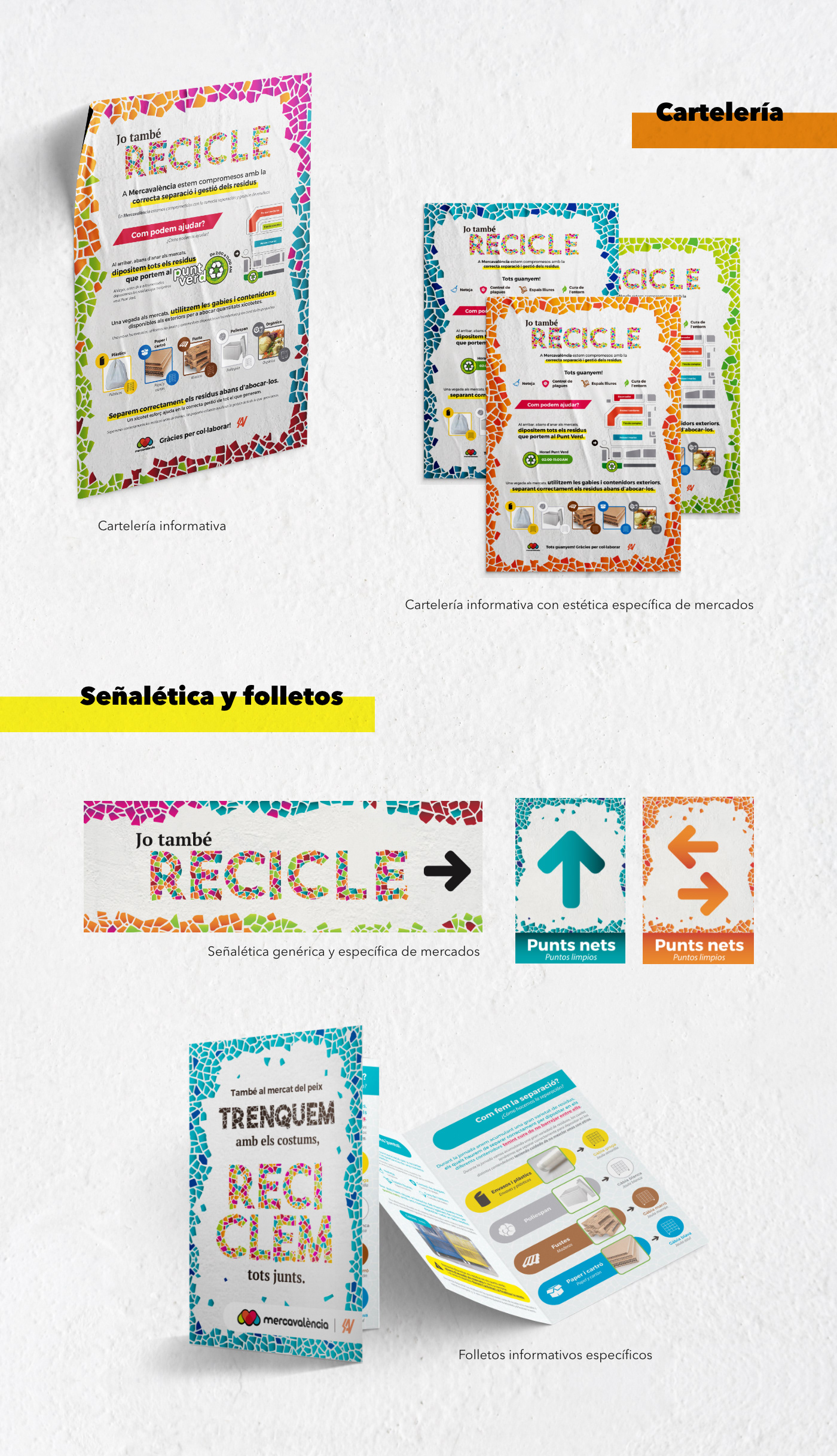 branding  cartelería concienciación diseño gráfico merchandising reciclaje valencia