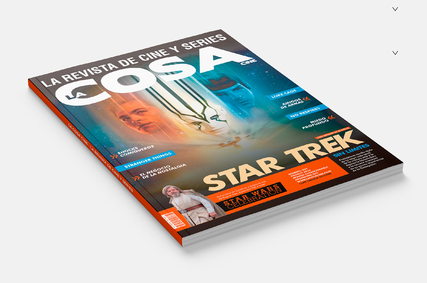 branding  cine Cinema design diseño editorial graphic design  LA COSA CINE magazine design thinking