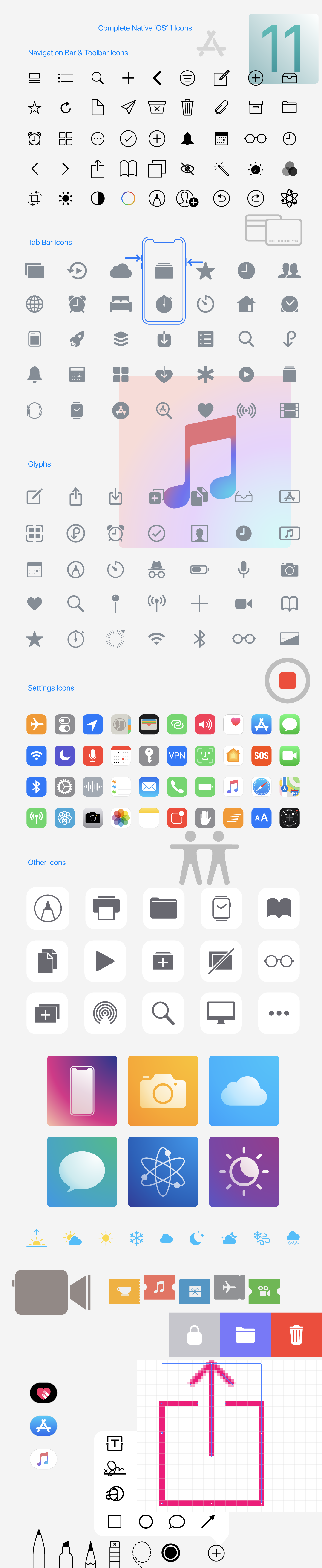 ios iso10 iOS11 Native icons vector iOS12 glyhps sf symbols Icon