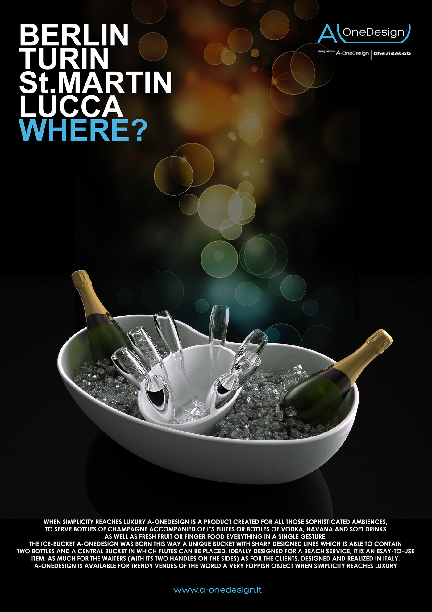 Italy Food  ice buckets industrial design  Lucca product design  Tuscany