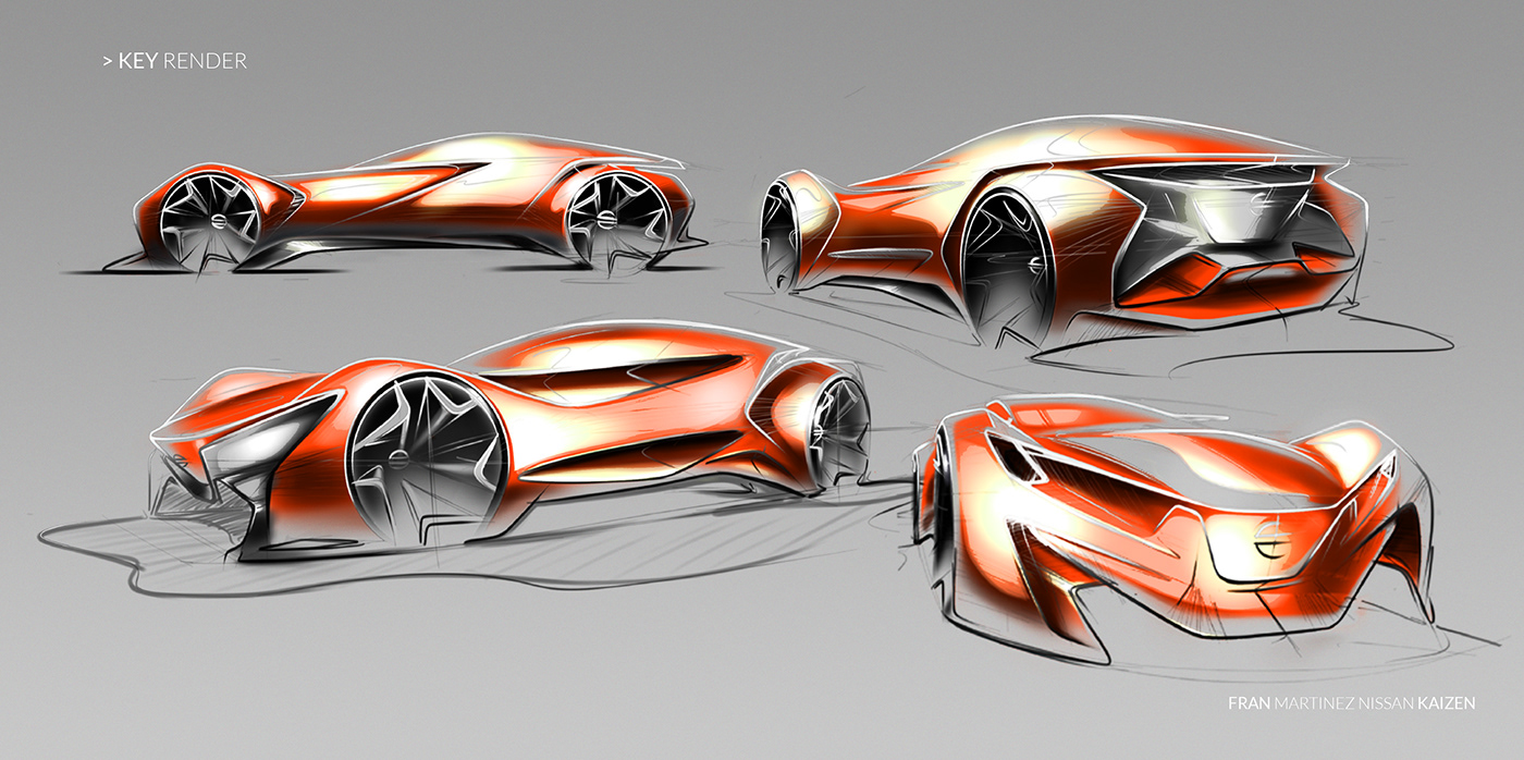 Nissan exteriordesign ev design automotive   cardesign Sportscar