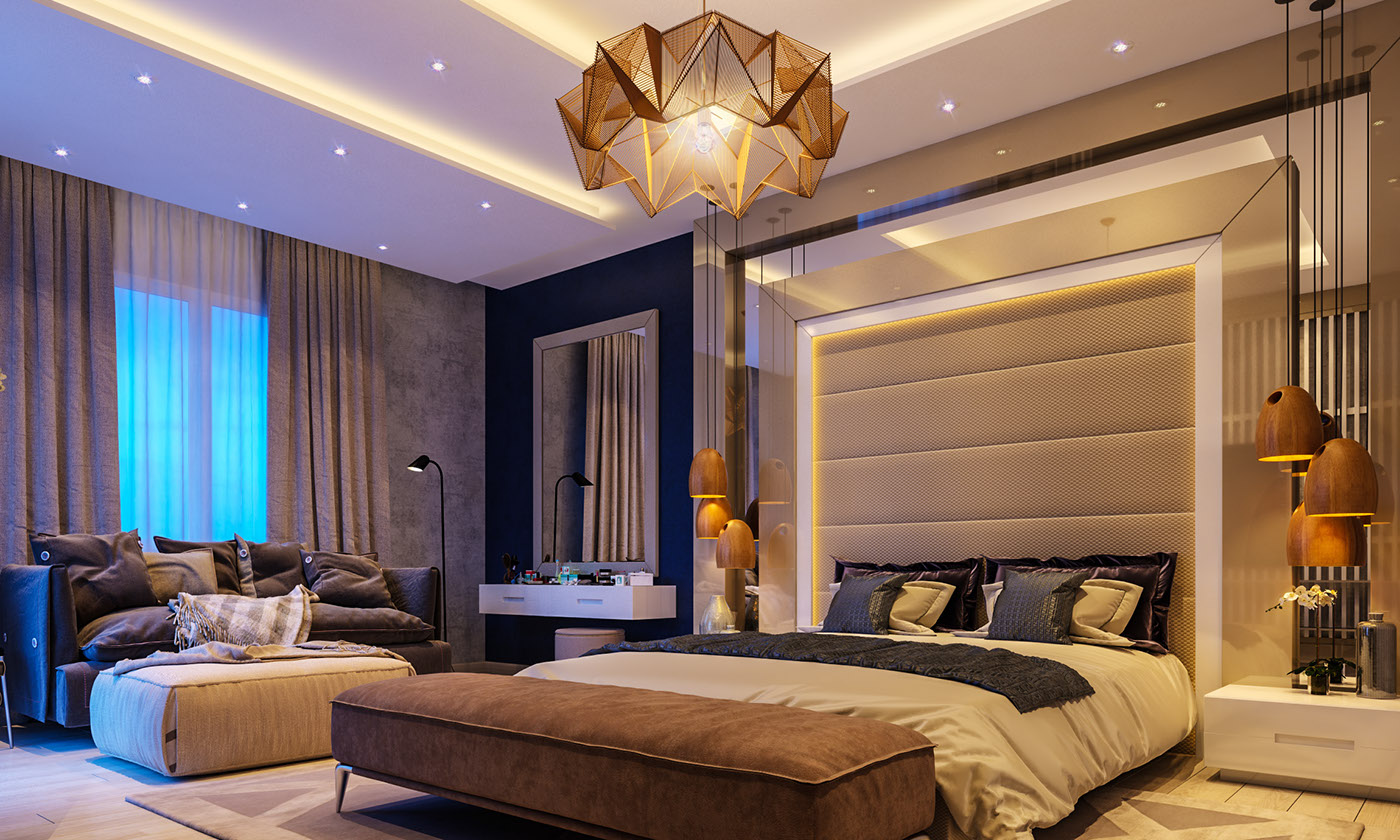 Modern Master Bedroom on Behance