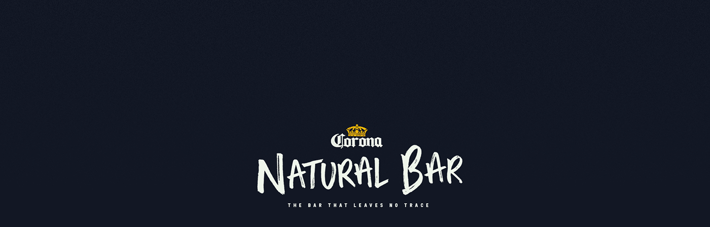 cerveza corona corona beer installation Natural Bar sand bar