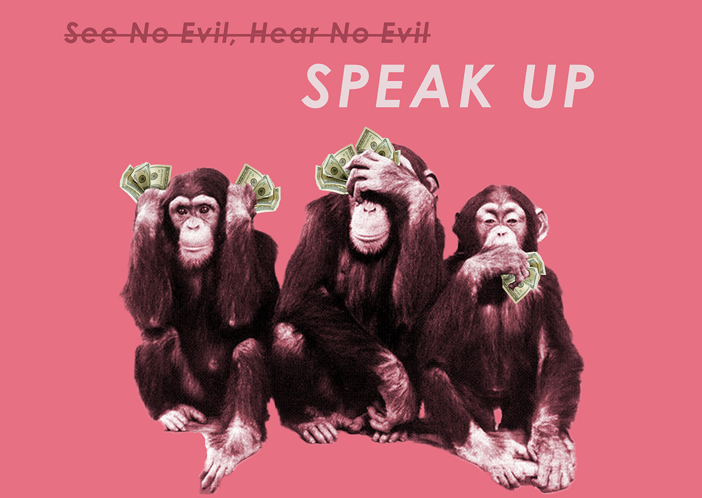 adobe corruption designer Digital Art  graphic design  ILLUSTRATION  monkeys photoshop politics