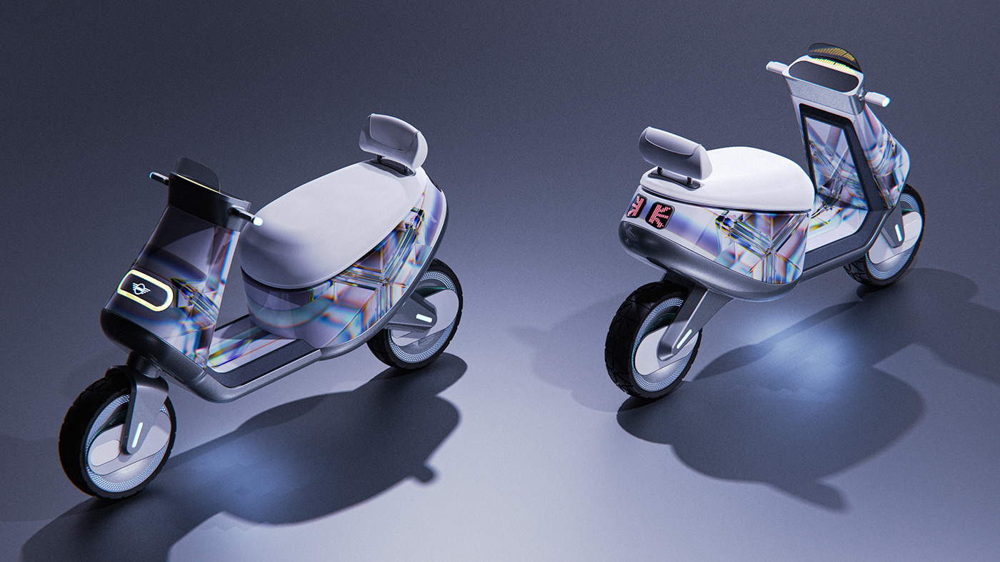 mobility uxui branding  Mobility Design Scooter OMNI