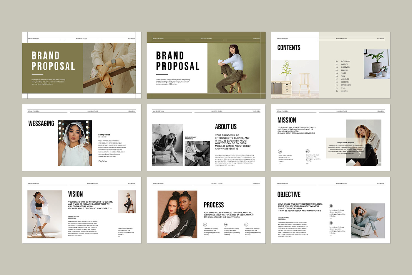 brand proposal brand manual Brand Presentation Brand Design brand guide Business presentation pitch deck portfolio Powerpoint strategy guide 