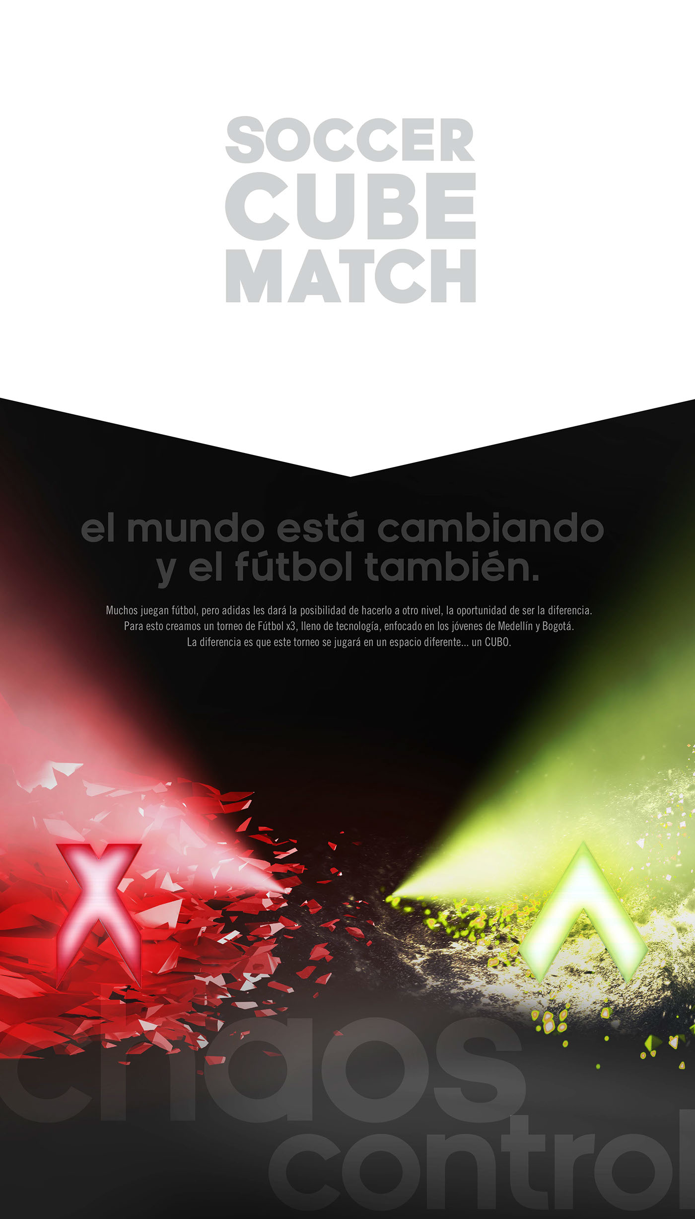 soccer cube match adidas colombia Competition football Futbol cubo Technology interactive