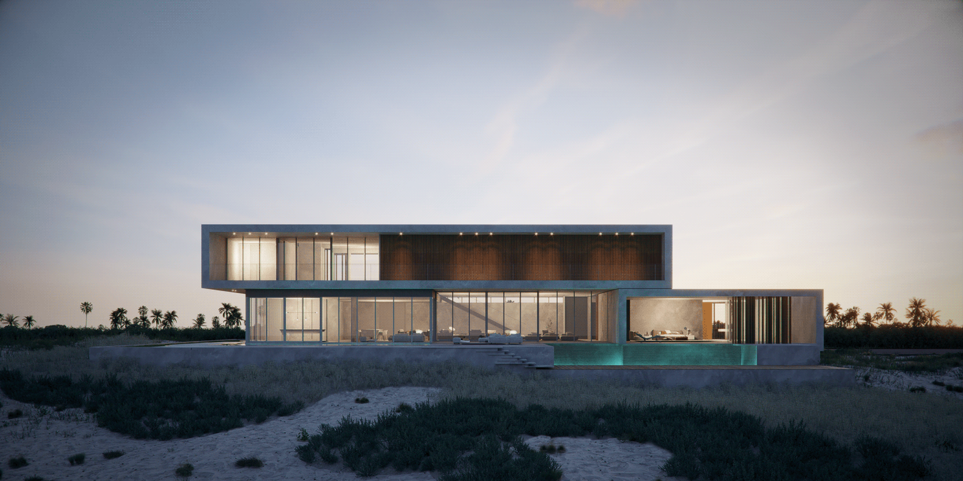 architect architecture archviz art CGI design exterior house minimalist modern