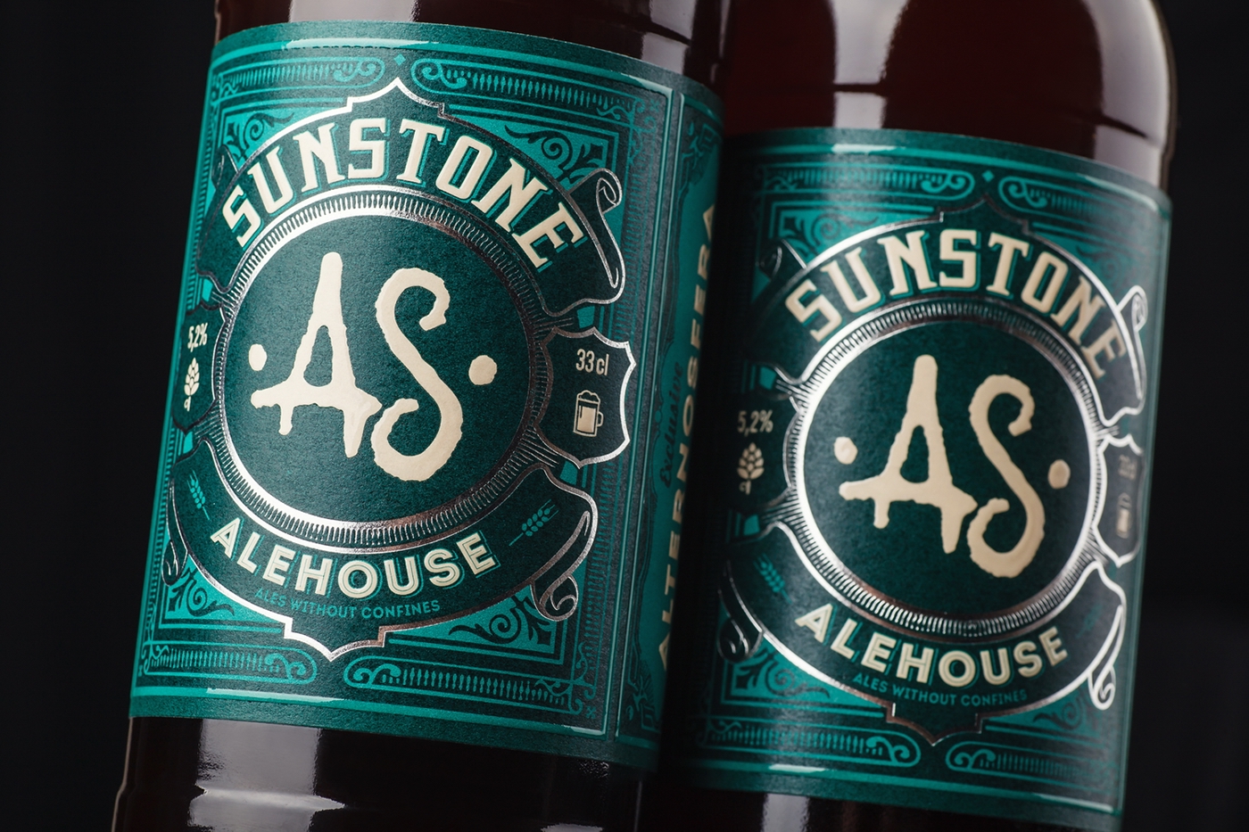 craft beer 43oz design studio sunstone alehouse beer beer label packaging design