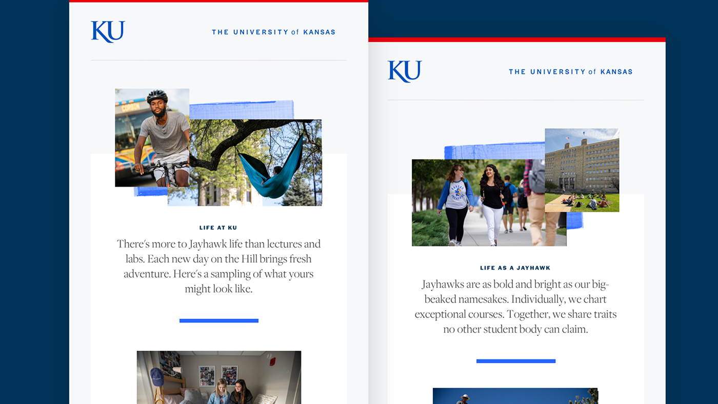 campaigns design KU Blue publication design The University of Kansas