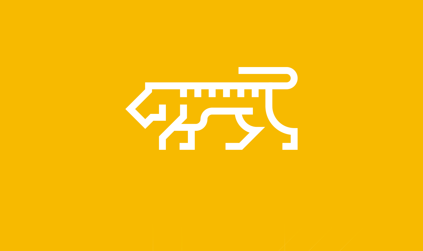 logo life of pi tiger yellow Icon logomark