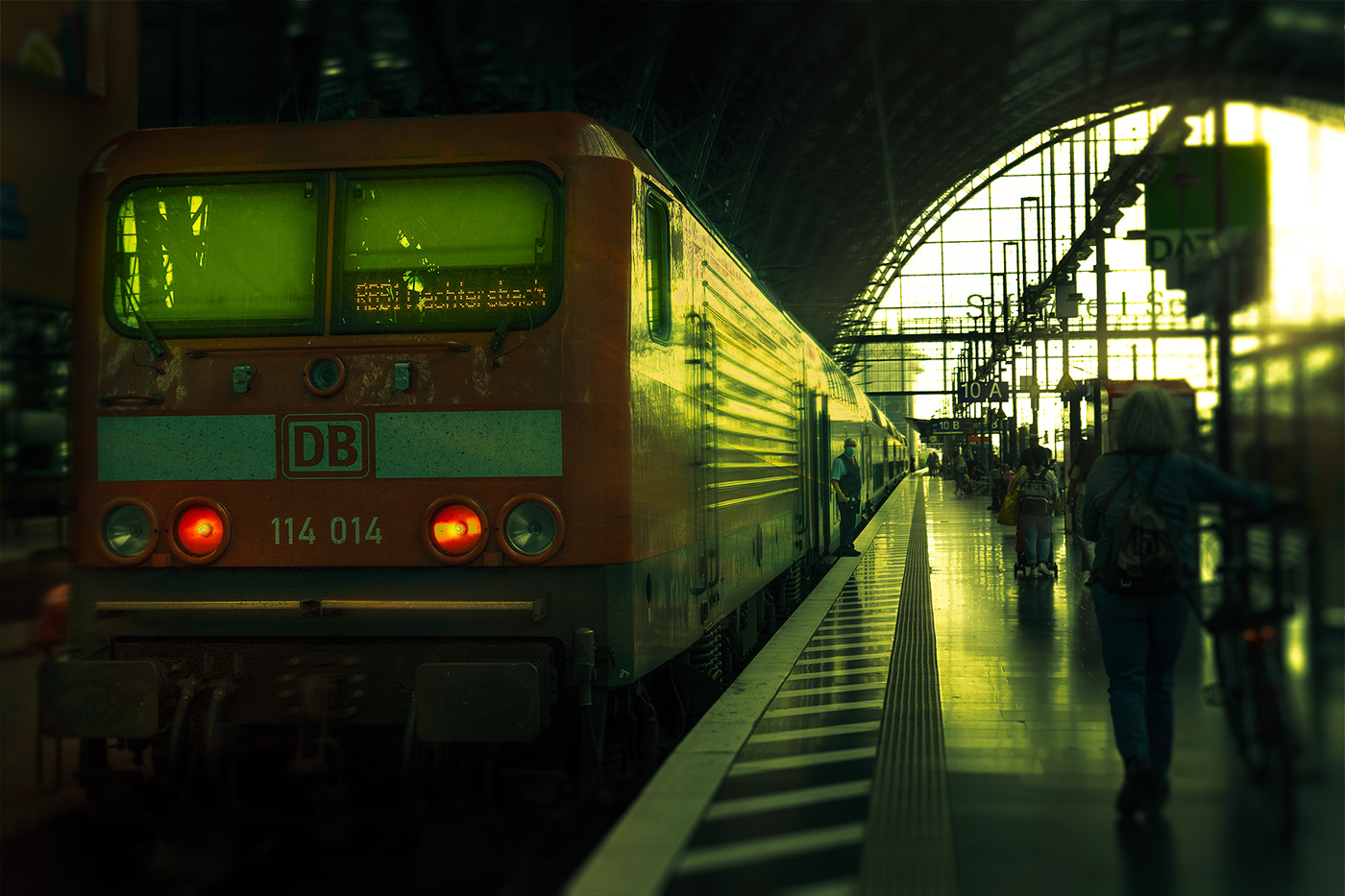 Image may contain: train, platform and vehicle