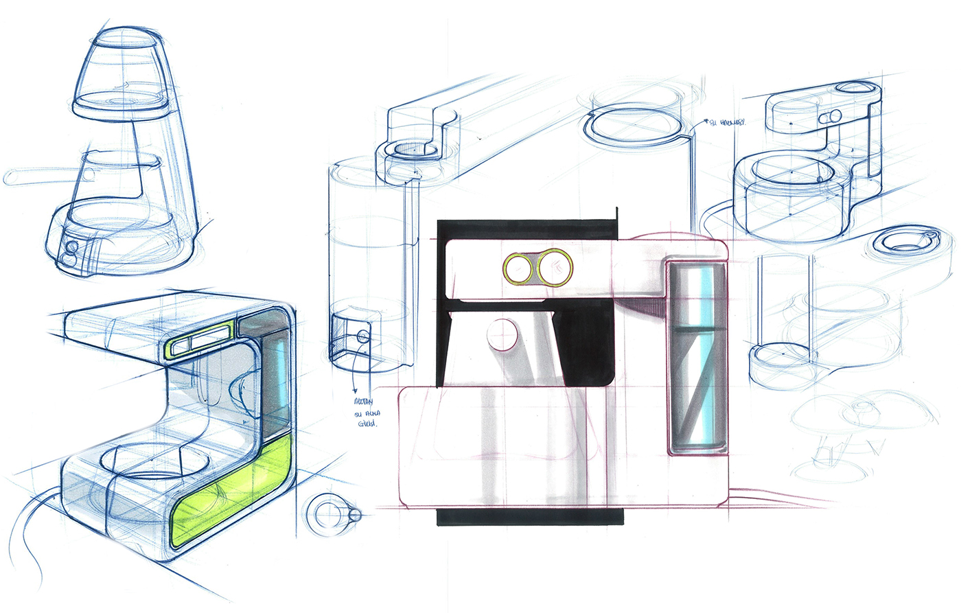 drill iron wolverine Lamp Copic marker rendering industrial design sketching sketching process process design process sketch design industrial Render Marker