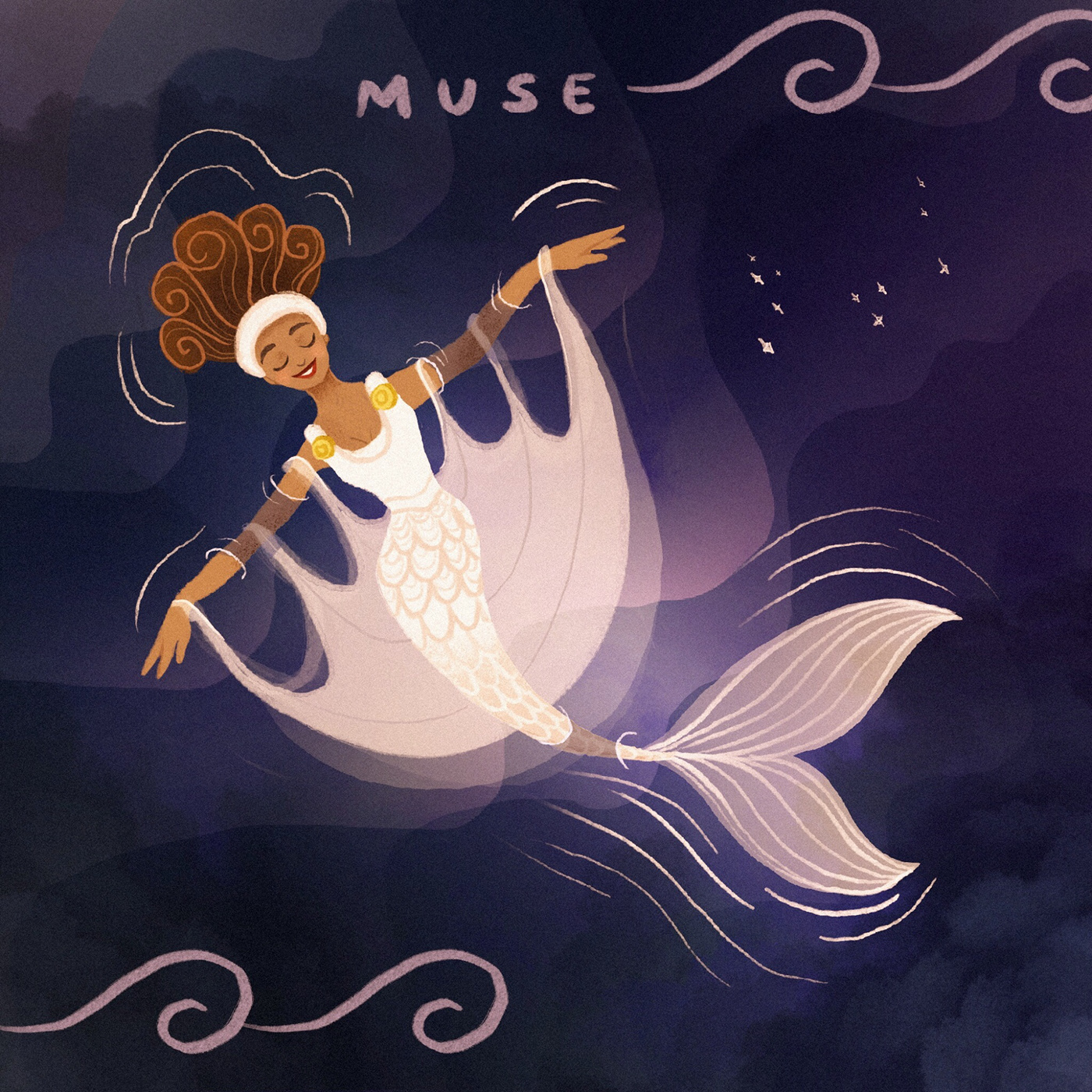disney fanart ILLUSTRATION  mermaid mermay Princess rapunzel sea