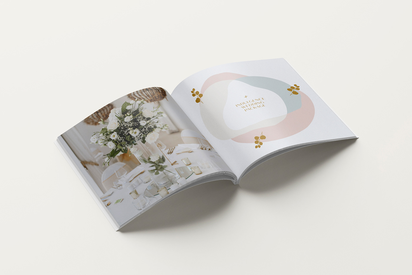 brochure editorial graphic design  wedding