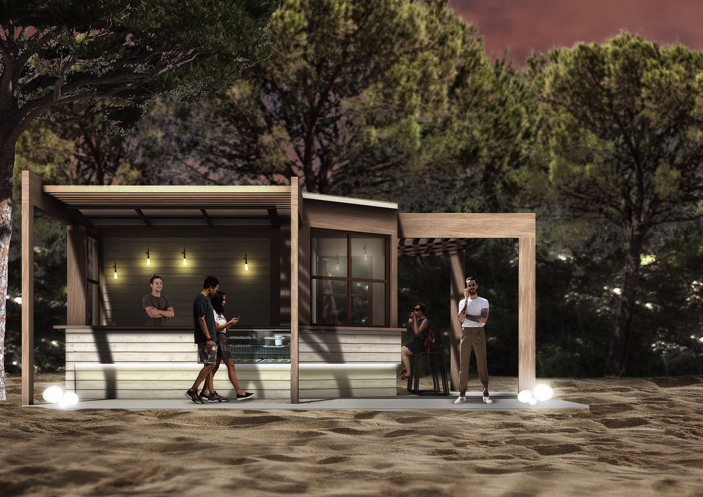 architecture architettura bar beach chiosco inspire legno spiaggia summer