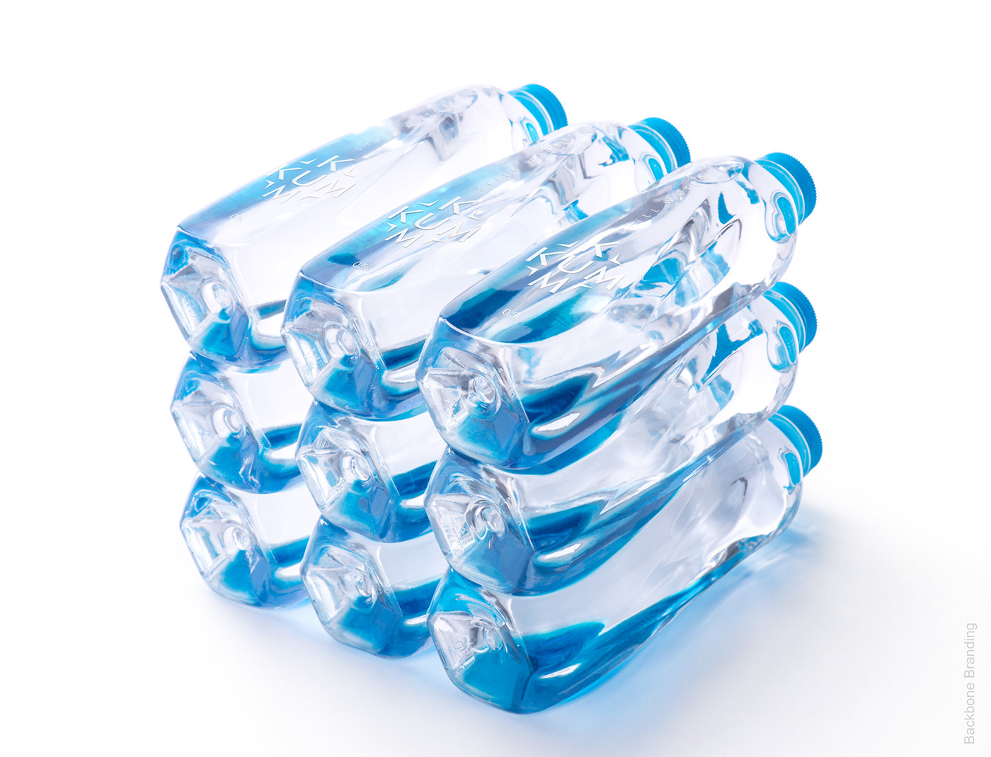 bottle bottle design designer optical illusion Packaging product design  Structure Design Transparency Unique water