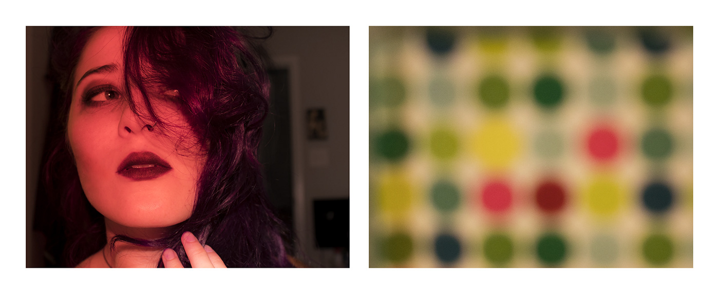 self-portrait color blurred relationship camouflage