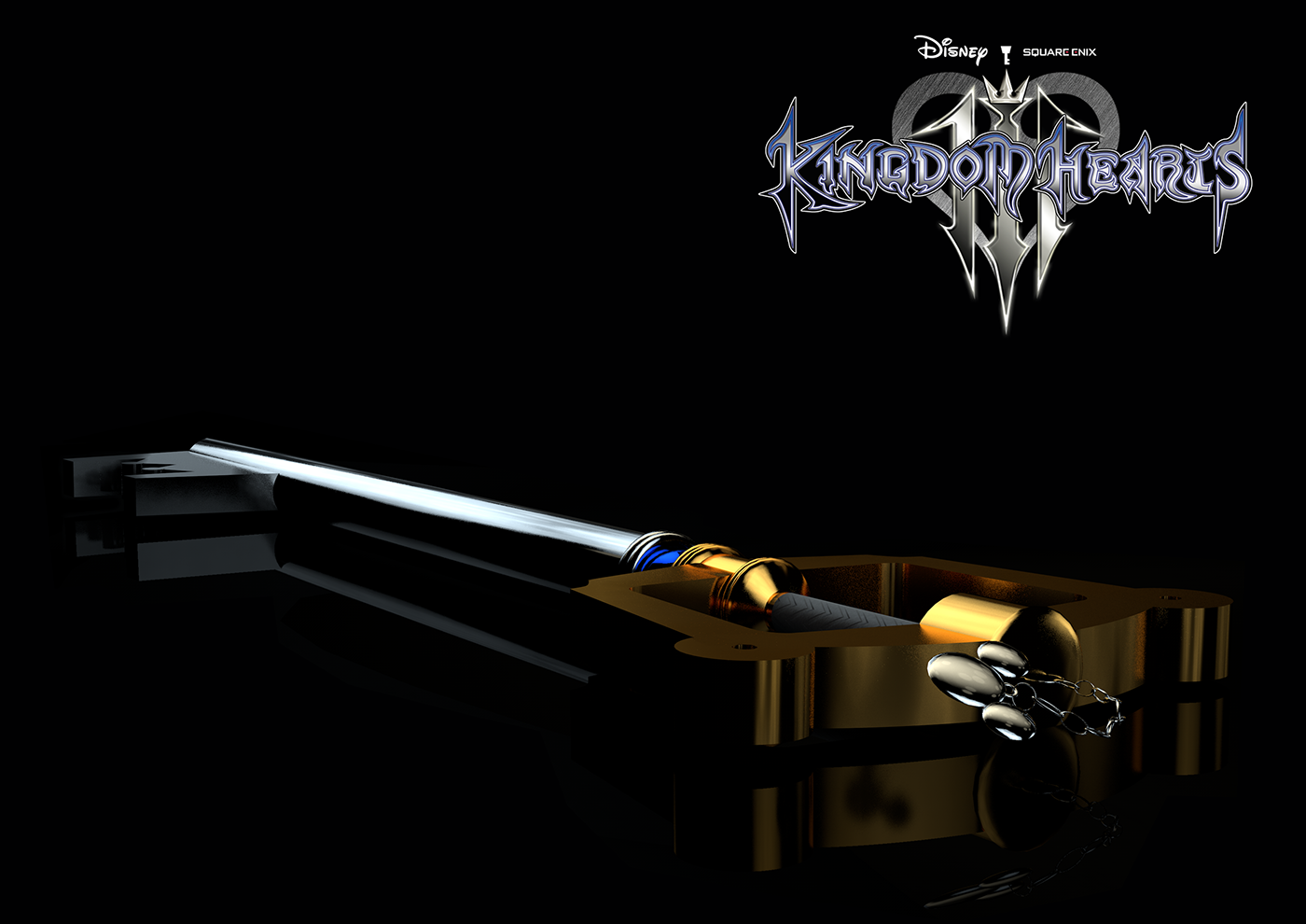 cinema 4d 3D Kingdom Hearts keyblade Sora kh3 videogame 3D model