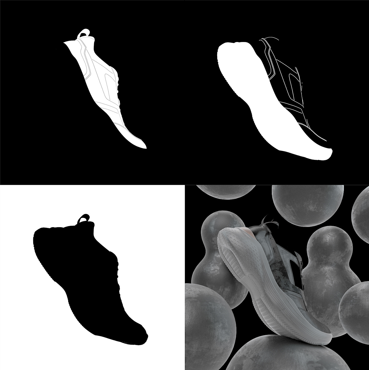 3d animation 3dshoes CGI footwear moda shoe Shoe Render shoes