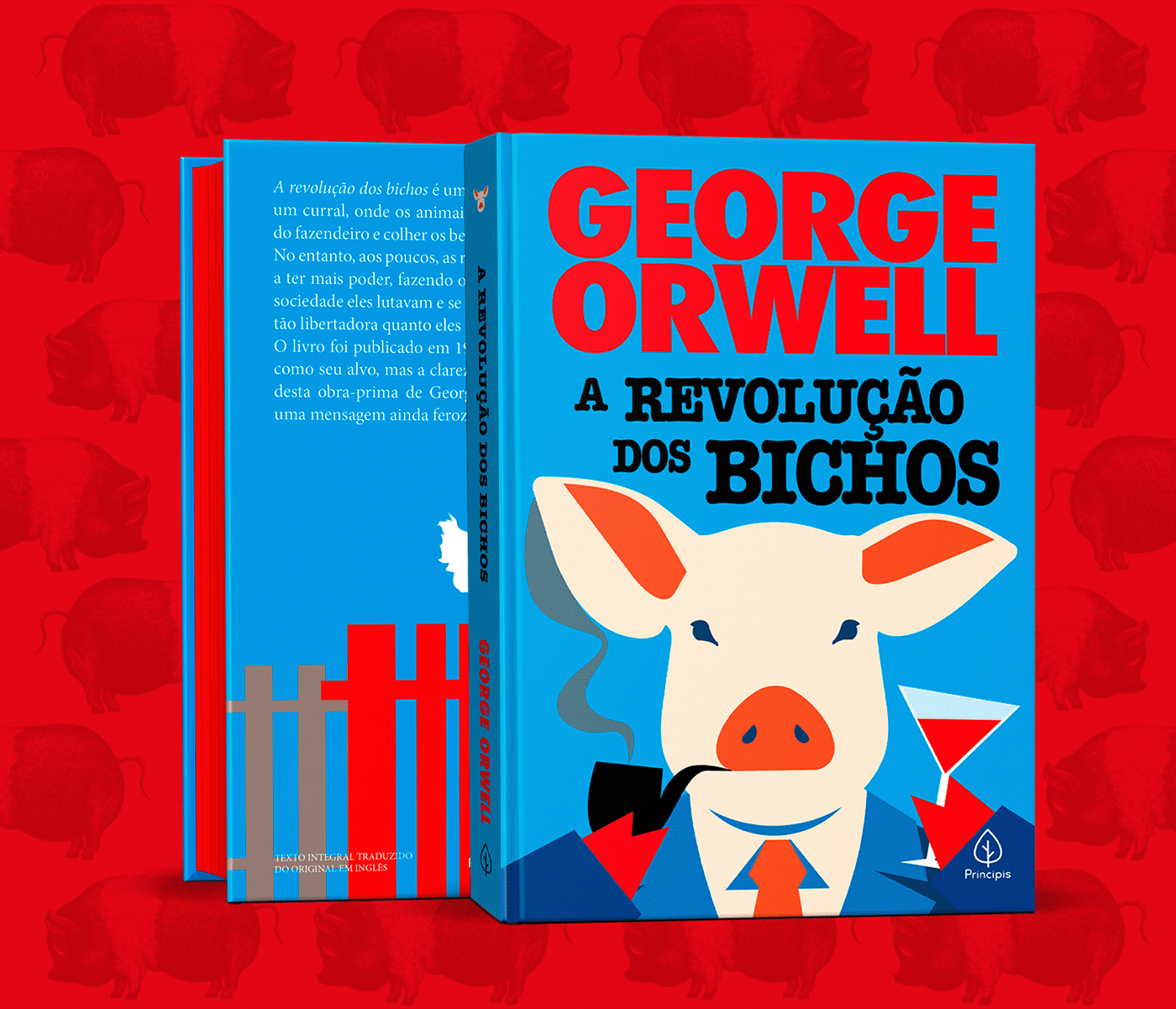 book book cover editorial design  George Orwell Animal Farm Nineteen Eighty-Four