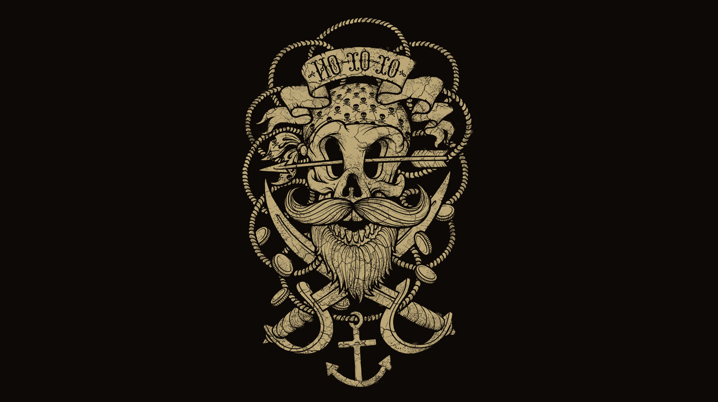 tshirt t-shirt skull poster print pirats bone пират