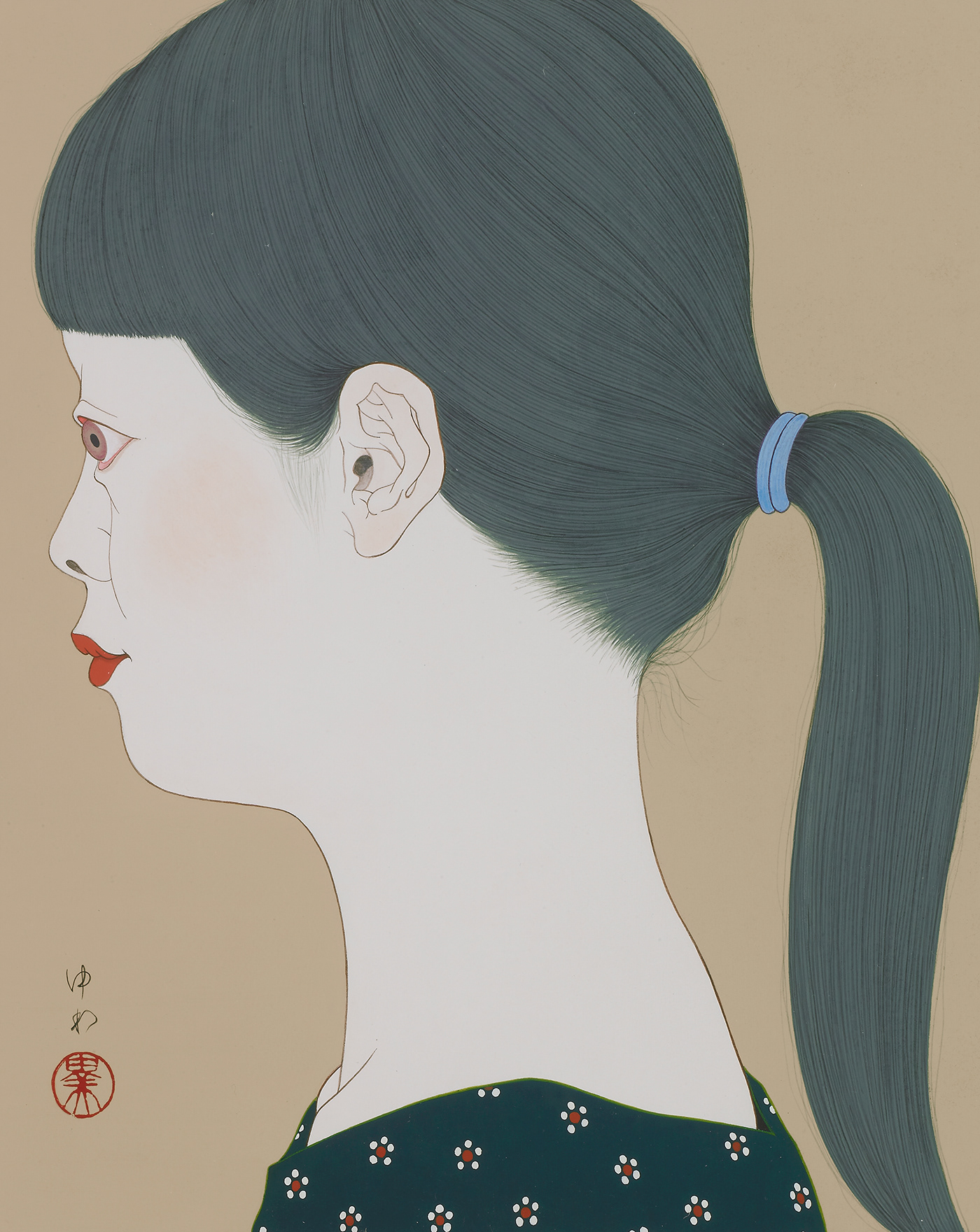 art charmimg woman girl japanese art line drawing ukiyoe woman