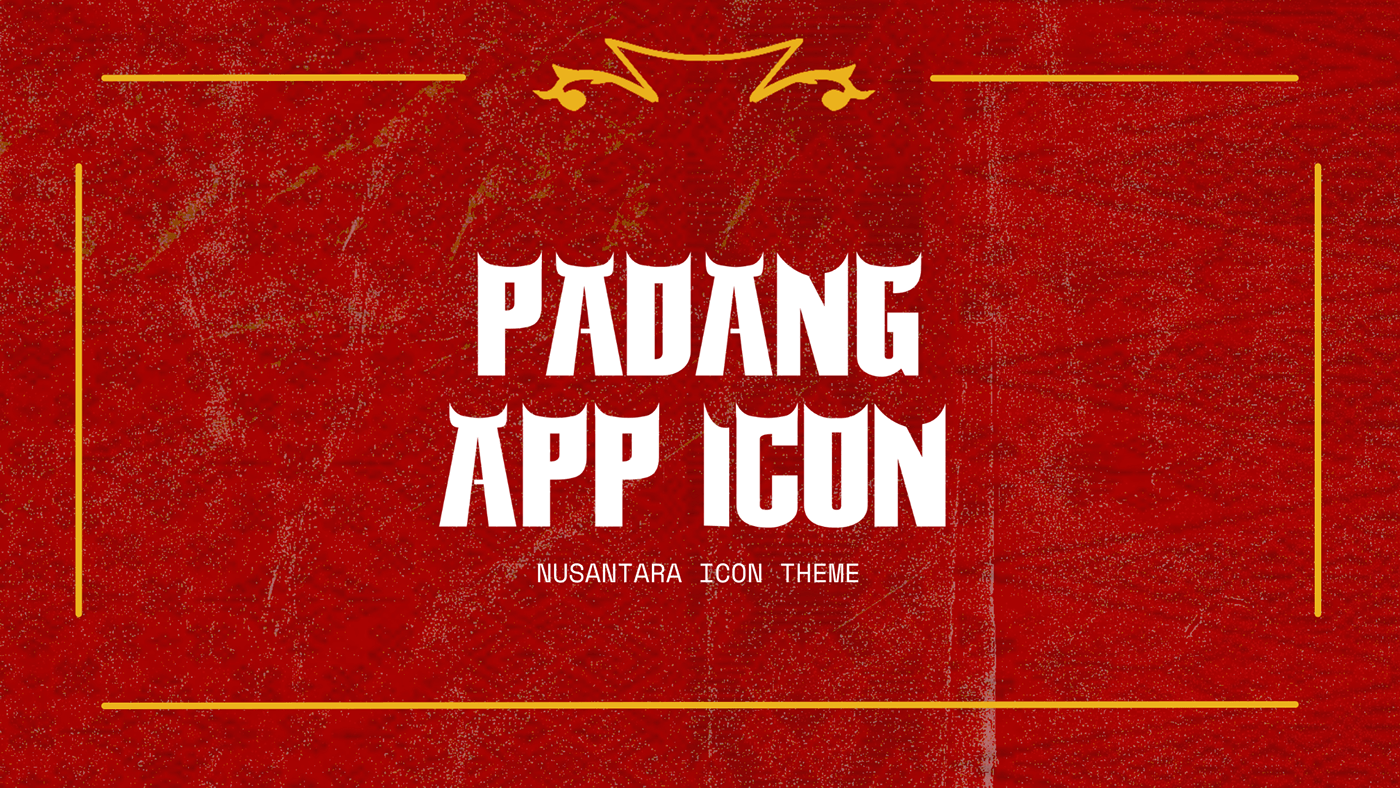 icon design  ILLUSTRATION  concept art nusantara indonesia graphic design  culture heritage icon apps Padang