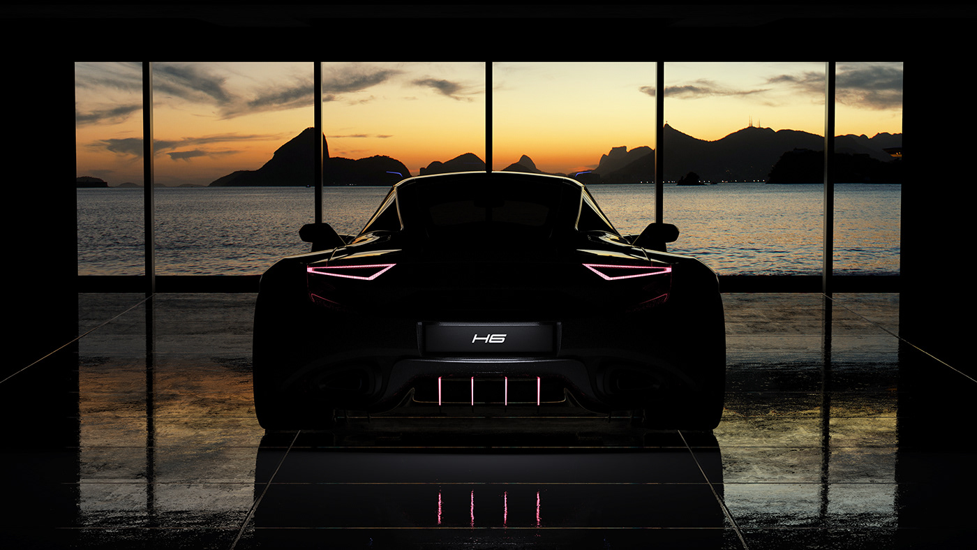 automobile automotive   Automotive design car car design CGI concept hyper car Scifi supercar