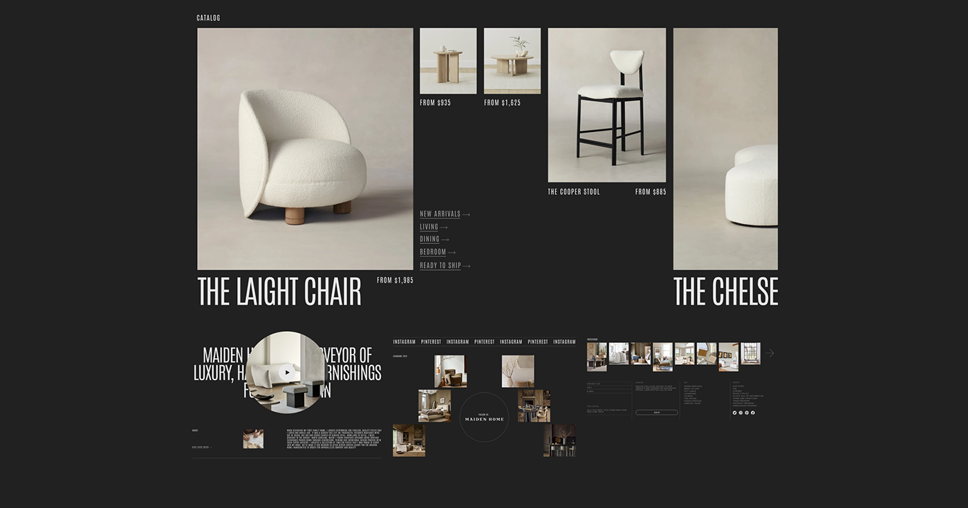 UI/UX Web Design  ux Figma ui design concept design furniture store Ecommerce Website Design E-commerce Design