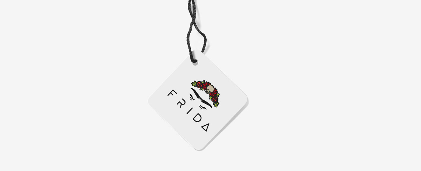 brand identity logo Fashion  inspire flower Tropical graphic design  frida texture shop