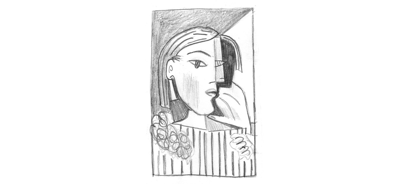 editorial newspaper woman portrait ILLUSTRATION  conceptual fine art Drawing  sketch Character design 