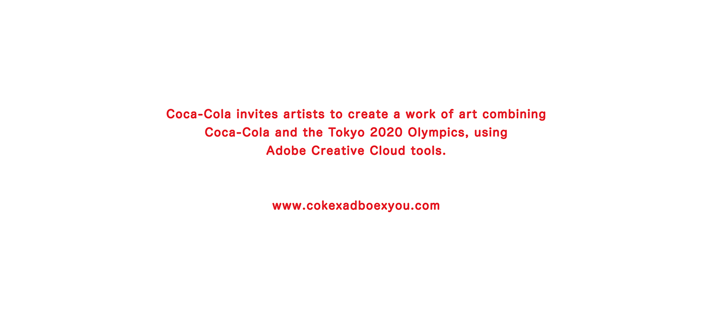 #cokexadobexyou invasione creativa coke cocacola adobe project graphic