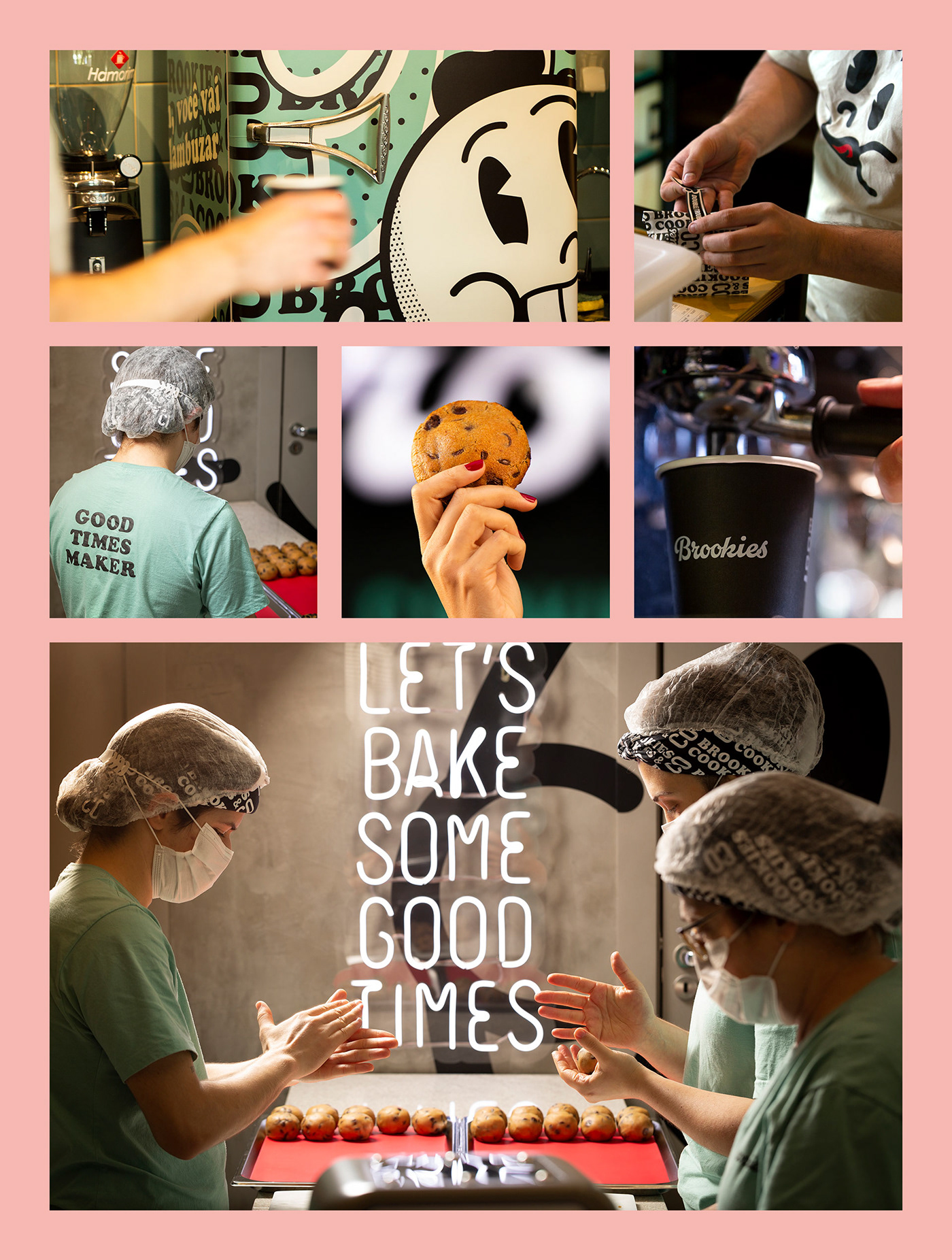 brandidentity branding  brookies brownies cafe cookies design Food  Packaging vintage Adobe Portfolio
