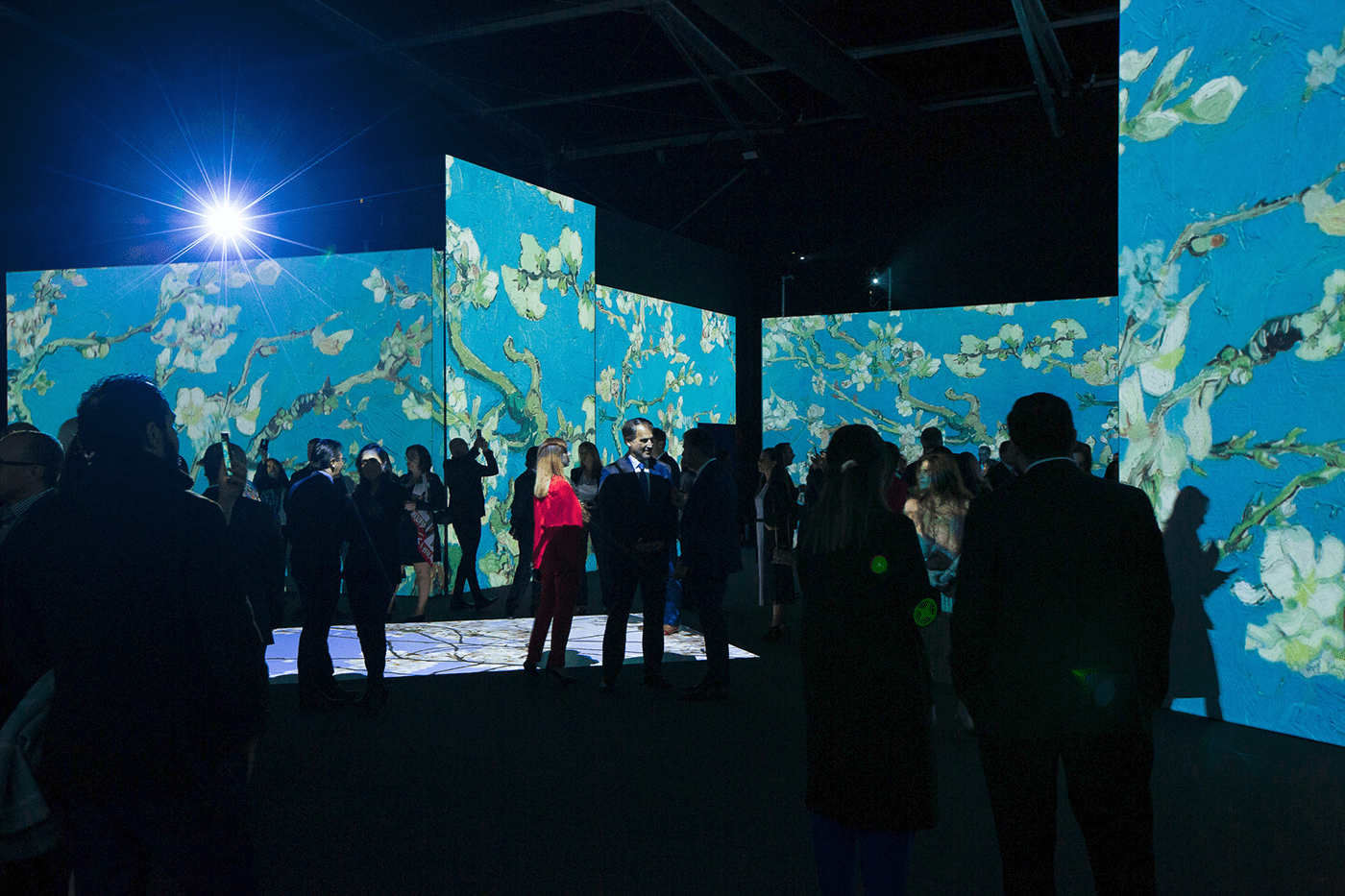 immersive Mapping motion graphics  museum projection van gogh