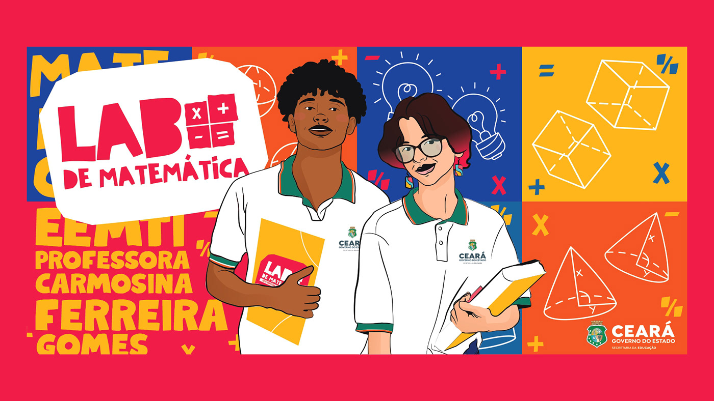 ceará educação design gráfico Ilustração escola Brazil Fortaleza-CE matemática