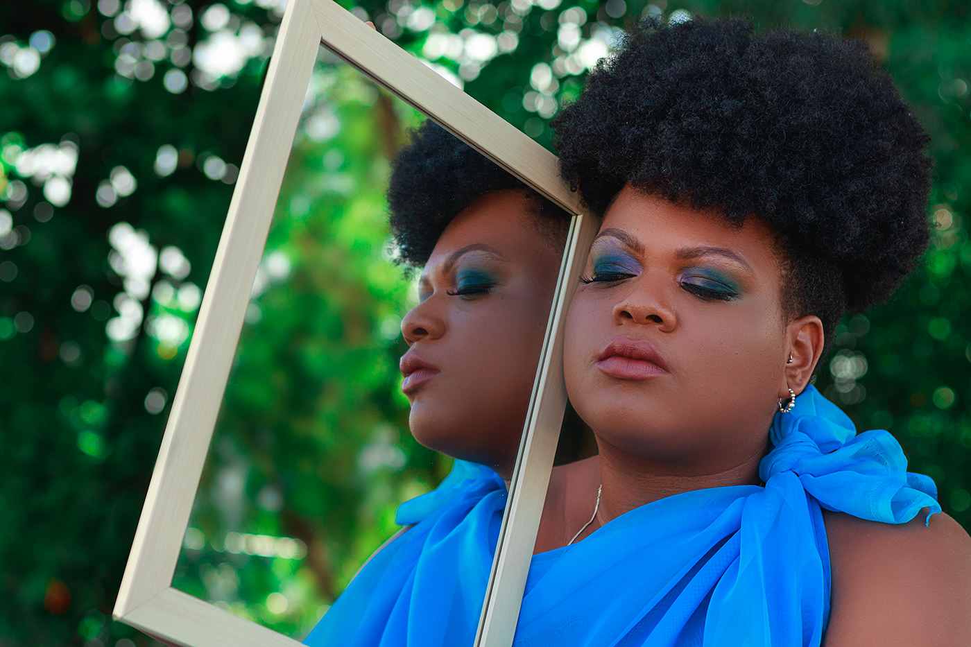 Mulheres negras Black women Projeto Fotográfico négritude recife pernambuco retrato mirror retrato feminino