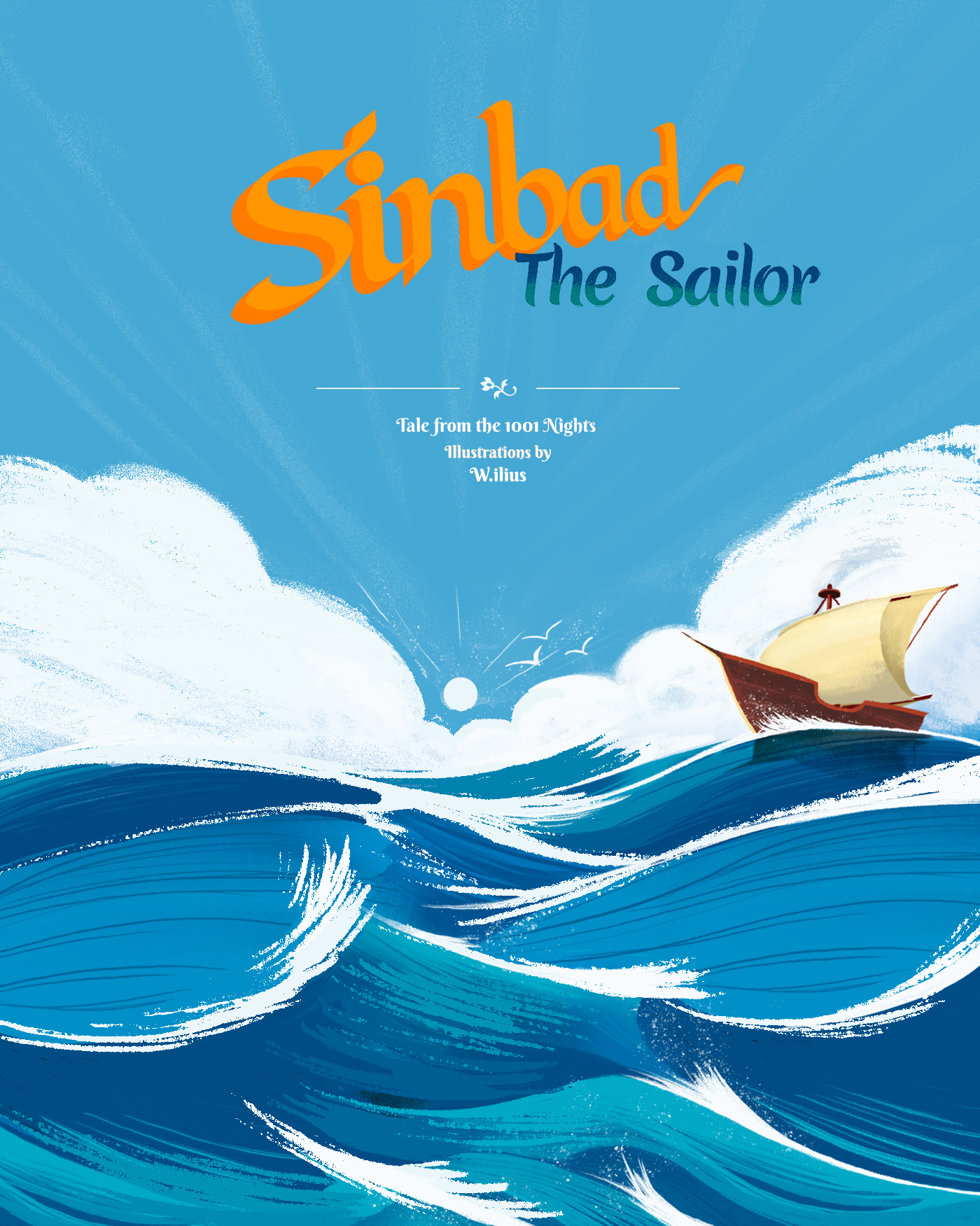 sinbad w.illus WILIAMLUONG ILLUSTRATION  Illustrator nuinui sinbadthesailor the sailor
