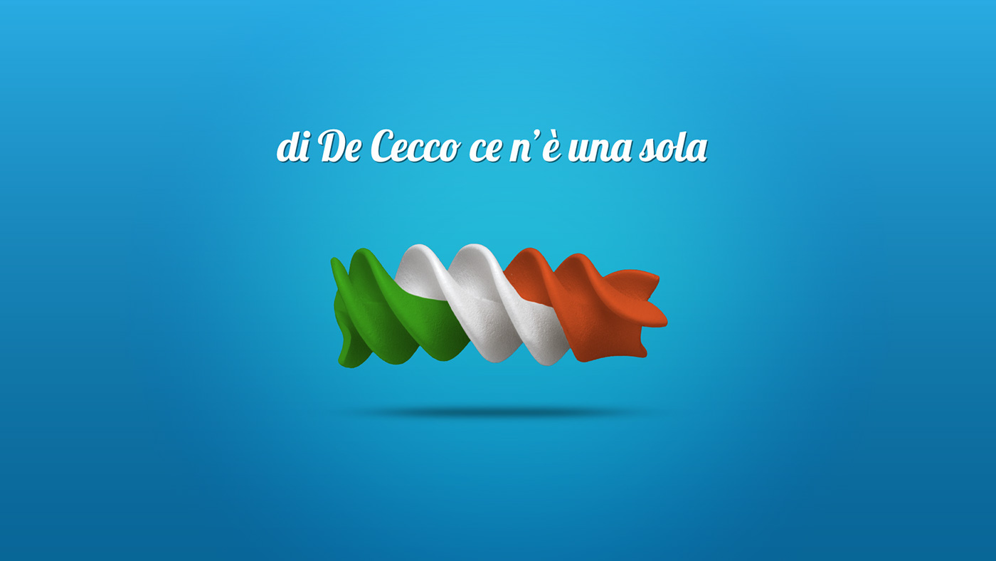 calendar editorial De Cecco Pasta Advertising 