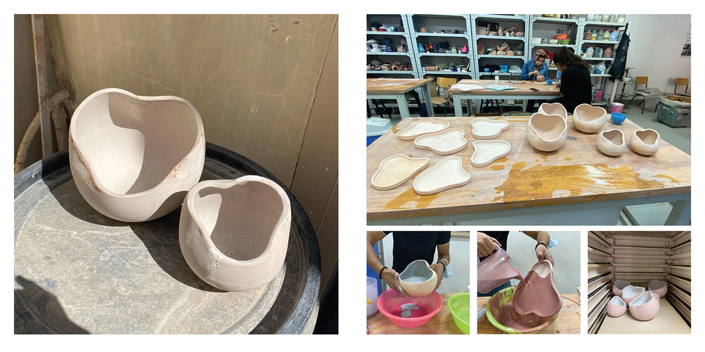 special needs down syndrome autism awareness Collaboration moldings Glazing Pots Slipcasting Ceramics