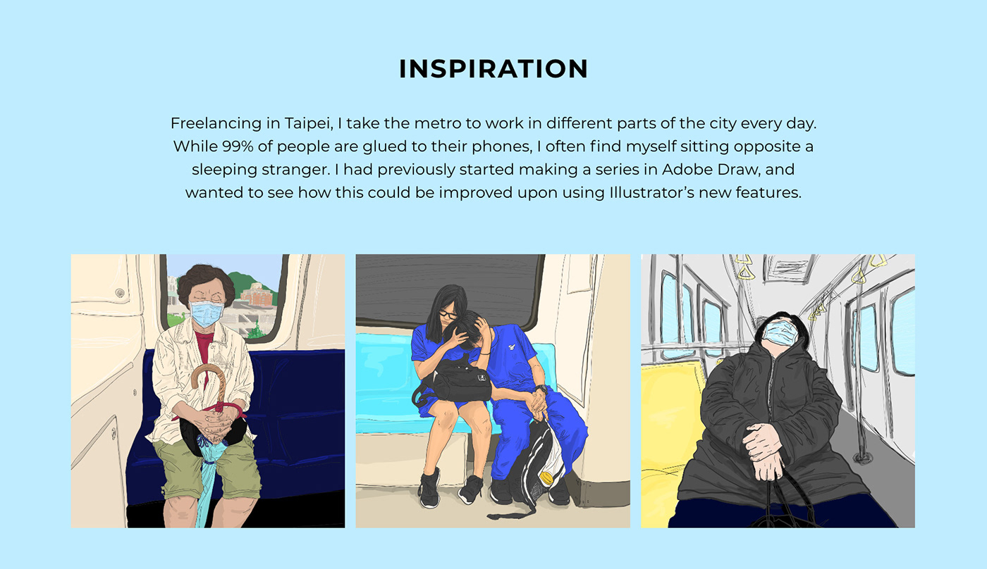 adobe adobe community fund Adobe Creative Residency animation  cityscape color ILLUSTRATION  illustrator on ipad sleeping taiwan
