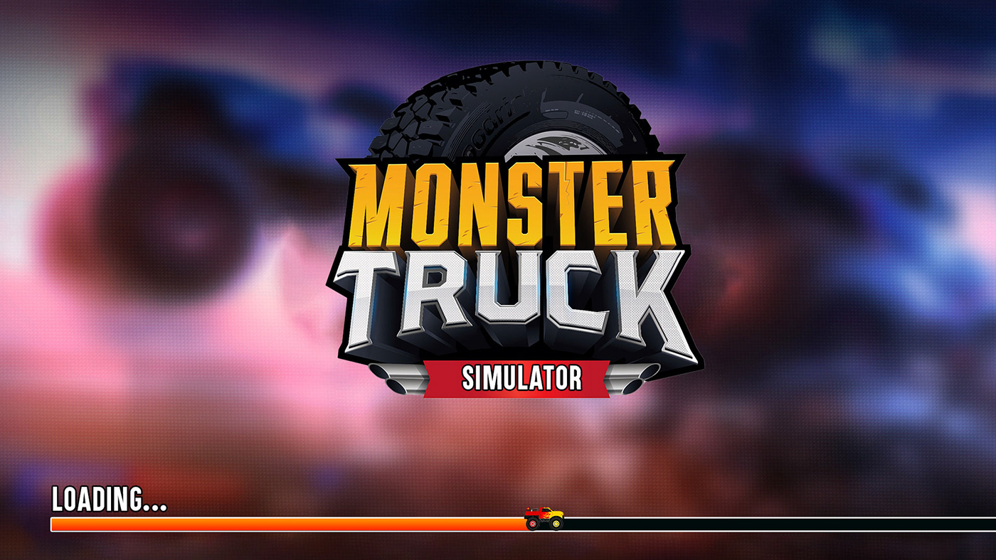 monster gameUI UI UI/UX user interface parking design simulation monstertruck truckgames