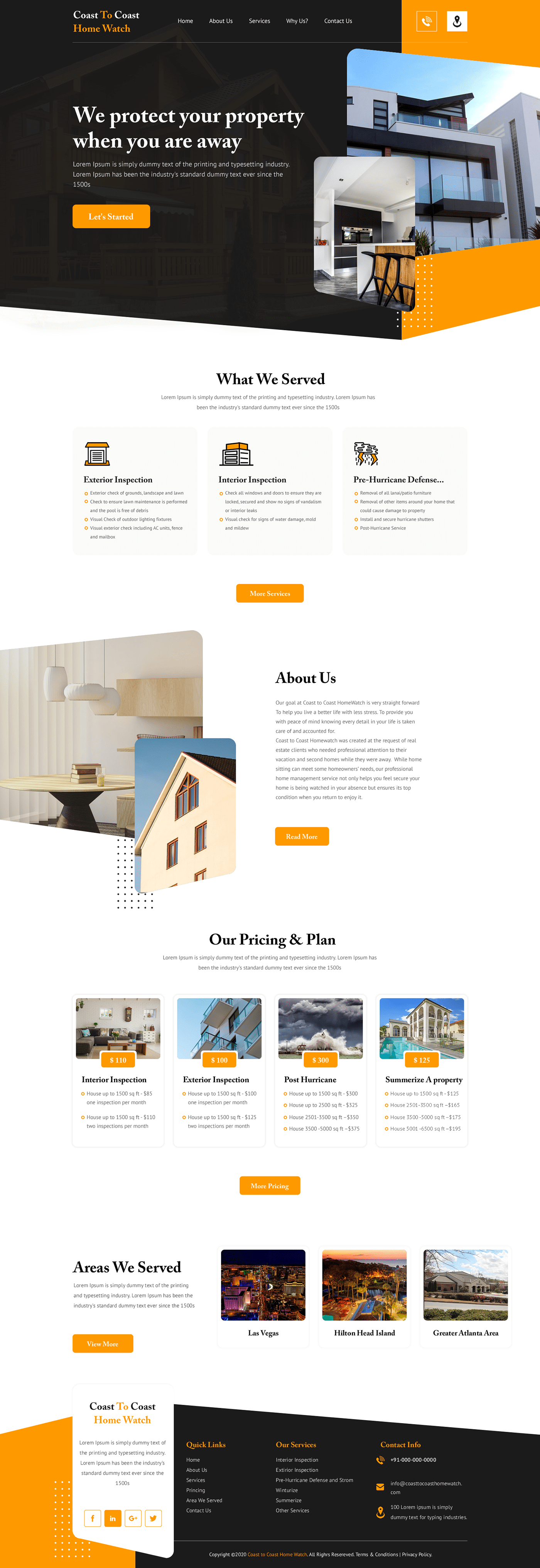 construction home Home Inspection home page inspection landing page Web Design 
