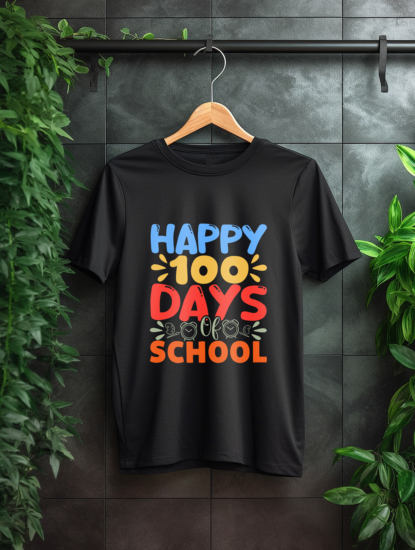 Tshirt Design 100 days of school 100 days 100 days challenge back to school 100 days of design 100th day of school