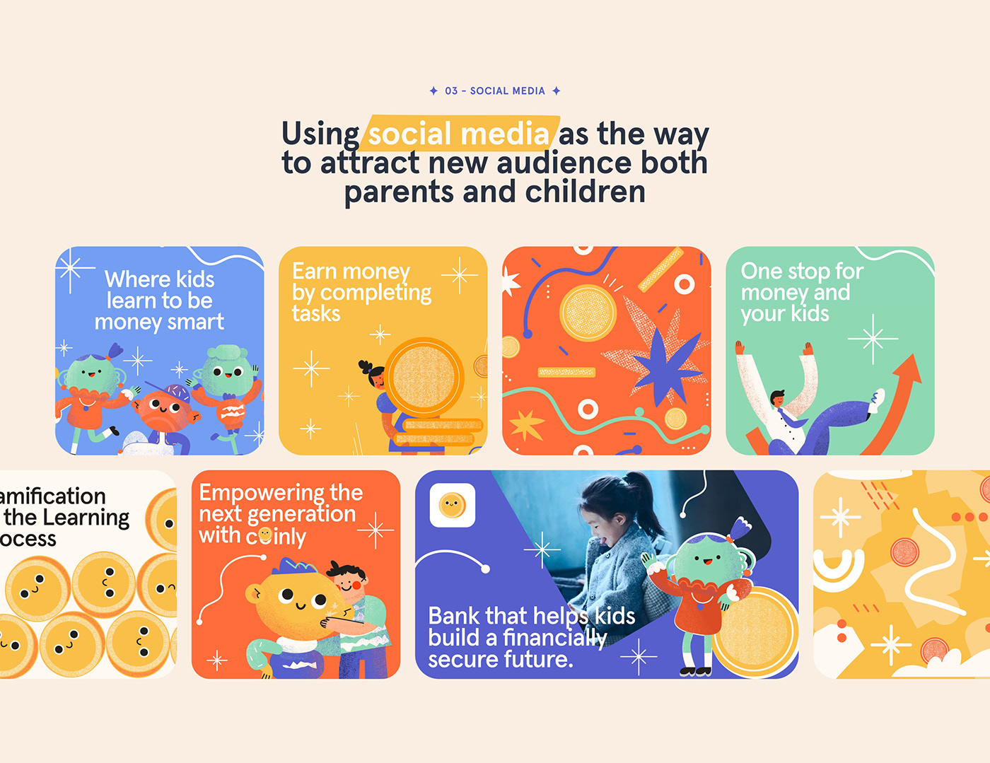 branding  Mascot children Bank UI/UX finance app design logo animation  Education